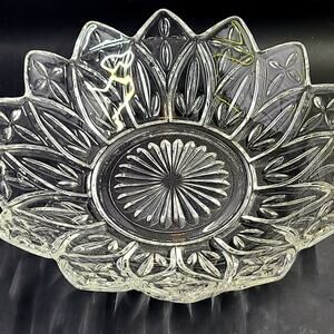 Federal Glass Petal Clear Dish